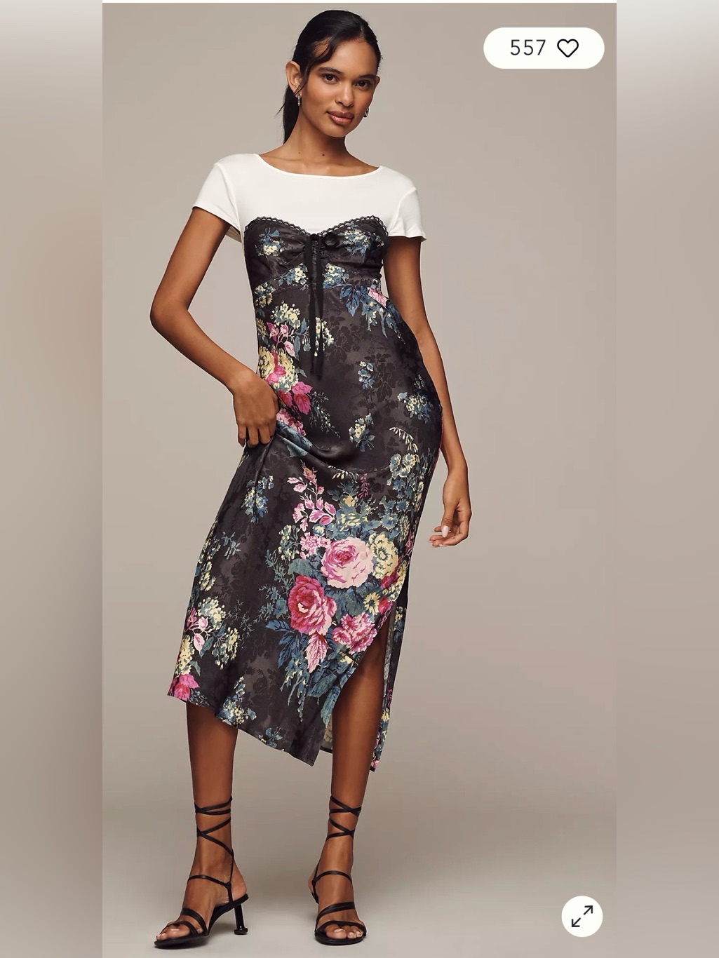 Nwt: Anthropologie Twofer Midi Slip Dress